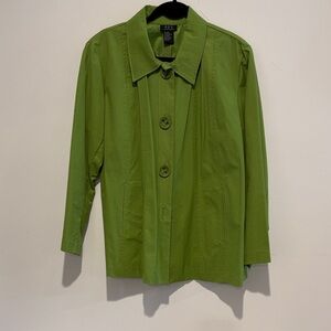 Elegant Green Trench Coat for Women